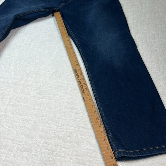 New! Alfani Straight Leg medium wash stretch blue jeans 40x32 - Picture 8 of 11
